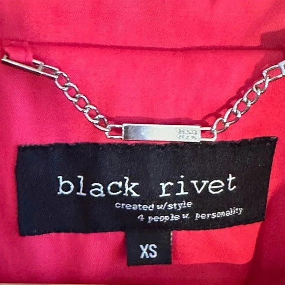 Black Rivet women’s Trench style Rain Coat, Spring Jacket. Size XS - Picture 6 of 10